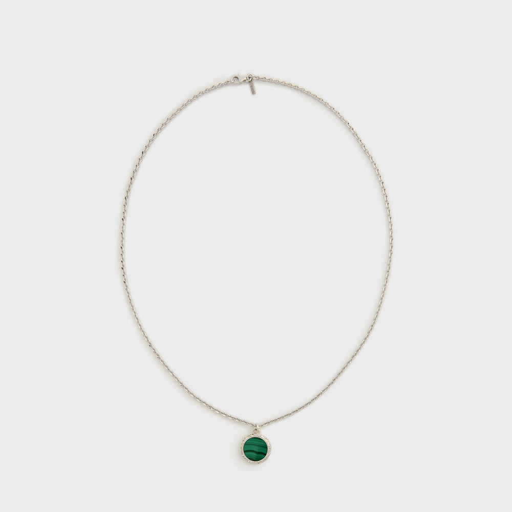 Emanuele Bicocchi Flourishing Malachite Amulet Necklace - Silver | Kith Silver