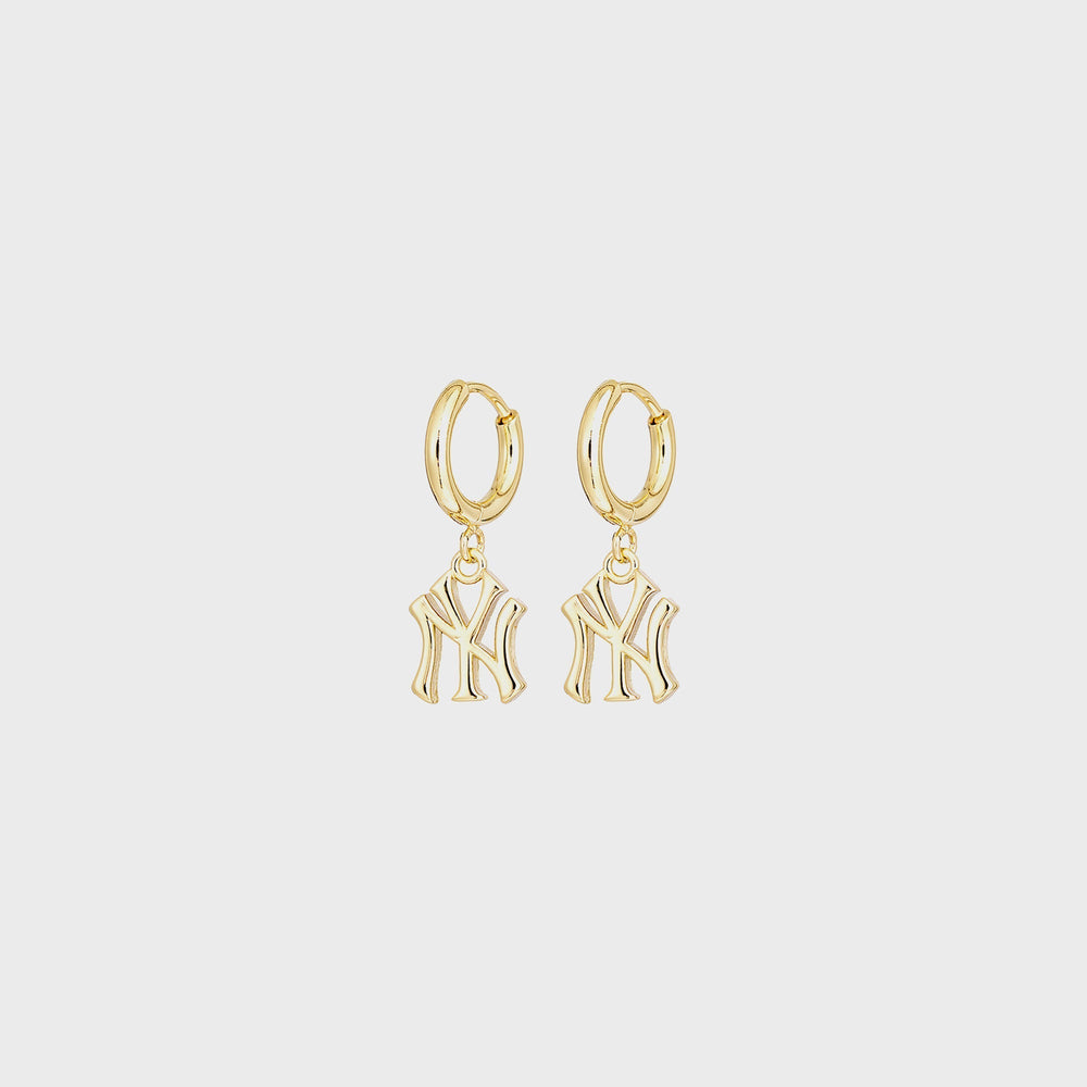 Luv AJ The NY Logo Charm Earrings - Gold | Kith Gold