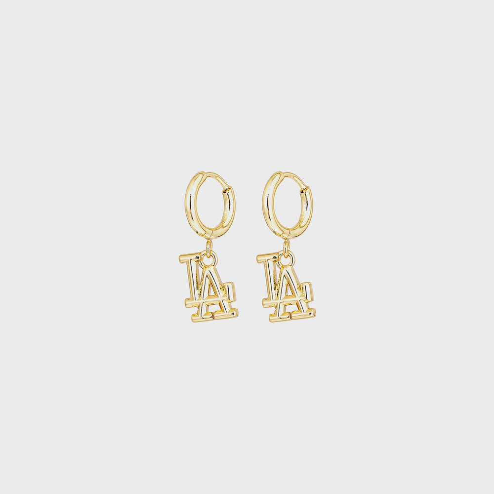 Luv AJ The LA Logo Charm Earrings - Gold | Kith Gold