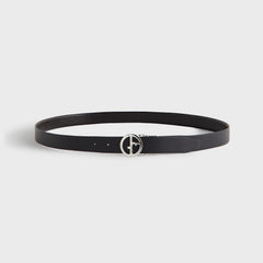 Giorgio Armani & Kith Reversible Leather Belt - Black | Kith Black