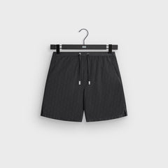 Giorgio Armani & Kith Jacquard Collins Swim Short - Black | Kith Black