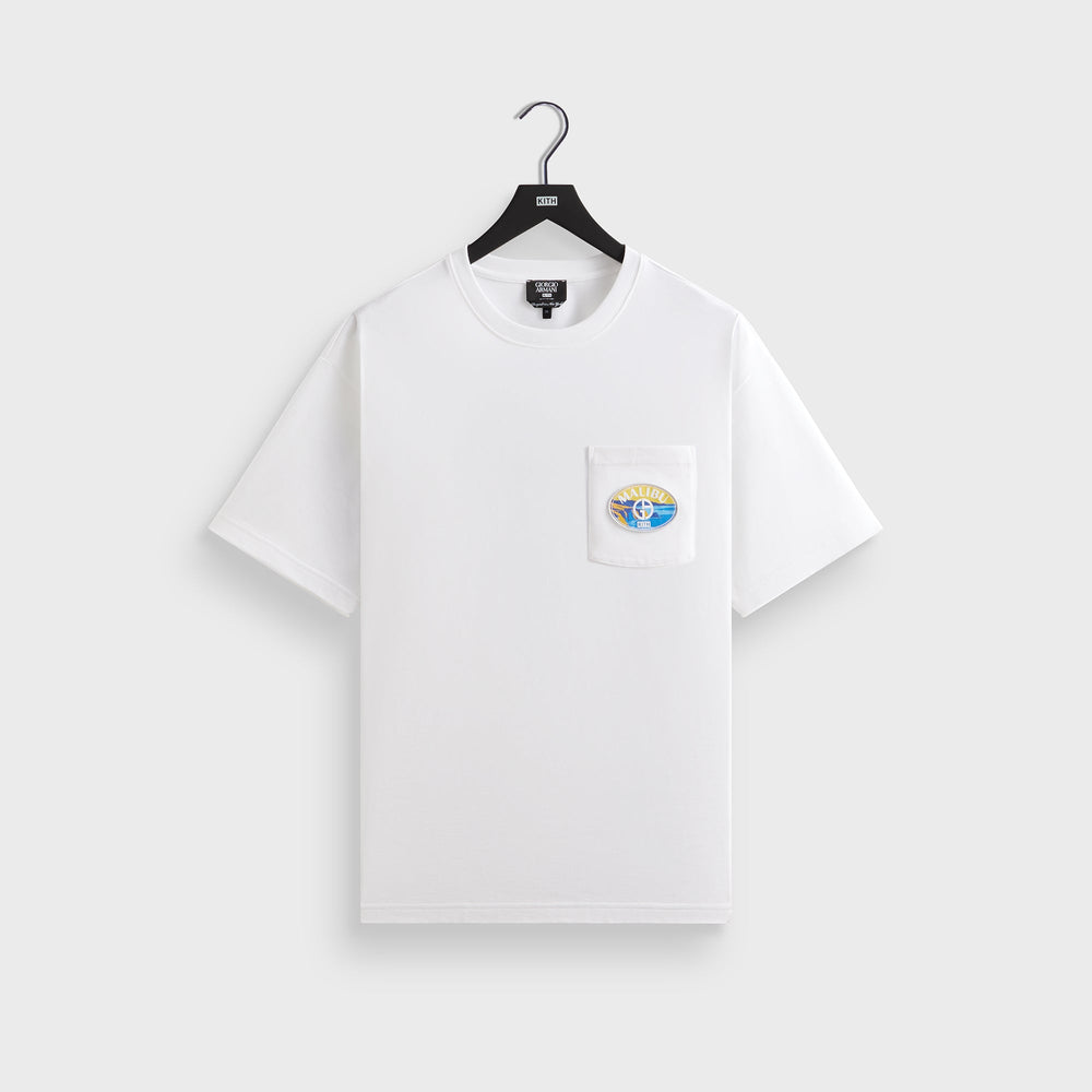 Giorgio Armani & Kith Malibu Pocket Tee - White | Kith White