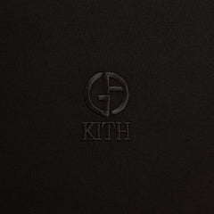 Giorgio Armani & Kith Logo Tee - Black | Kith Black