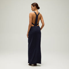 Giorgio Armani & Kith Women Viscose Jersey Gown - Nocturnal | Kith Nocturnal