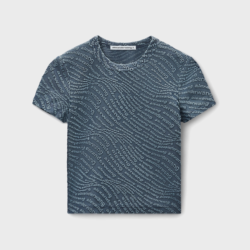 T by Alexander Wang Jacquard Logo Baby Tee - Graphite | Kith Graphite