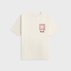 Rhude Chevron Logo Repeat Tee - Vintage White | Kith Vintage White