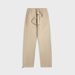 Essentials Relaxed Fleece Sweatpant With Piping - Timber / Cloud White | Kith Timber / Cloud White