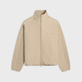 Essentials Modern Fit Fleece Track Jacket - Timber / Cloud White | Kith Timber / Cloud White