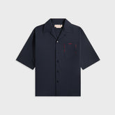 Marni Blue Tropical Wool Bowling Shirt - Blue / Black | Kith Blue / Black