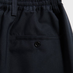 Marni Tropical Wool Cropped Drawstring Trousers - Blue / Black | Kith Blue / Black