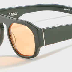 Flatlist Shade 02 - Solid Forrest Dk Green / Solid Orange Lens | Kith Solid Forrest Dk Green / Solid Orange Lens