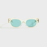 Flatlist Shade 01 - Crystal Yellow / Solid Teal Lens | Kith Crystal Yellow / Solid Teal Lens