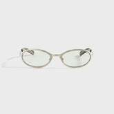 Flatlist Cohen - Brushed Silver / Transparent Grey Lens | Kith Brushed Silver / Transparent Grey Lens