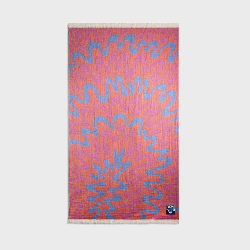 by Parra Splashed Hammam Beach Towel - Orange | Kith Orange