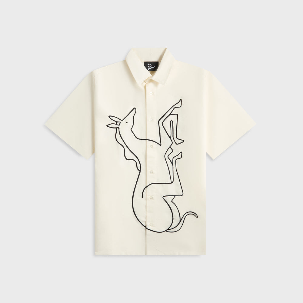by Parra Vertical Horse Short Sleeve Shirt - Off White | Kith Off White