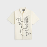 by Parra Vertical Horse Short Sleeve Shirt - Off White | Kith Off White