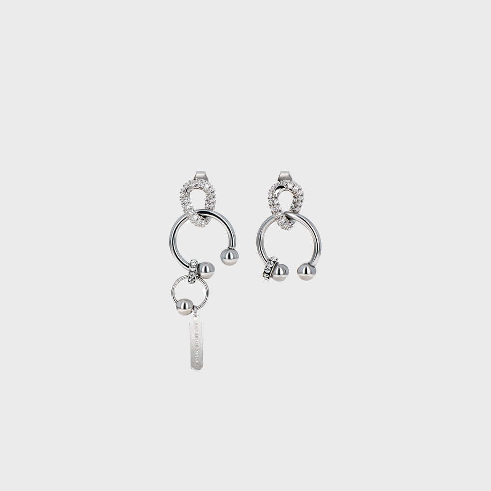 Justine Clenquet Phoebe Earring - Palladium | Kith Palladium
