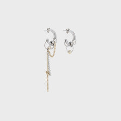 Justine Clenquet Amber Earring - Gold / Palladium | Kith Gold / Palladium
