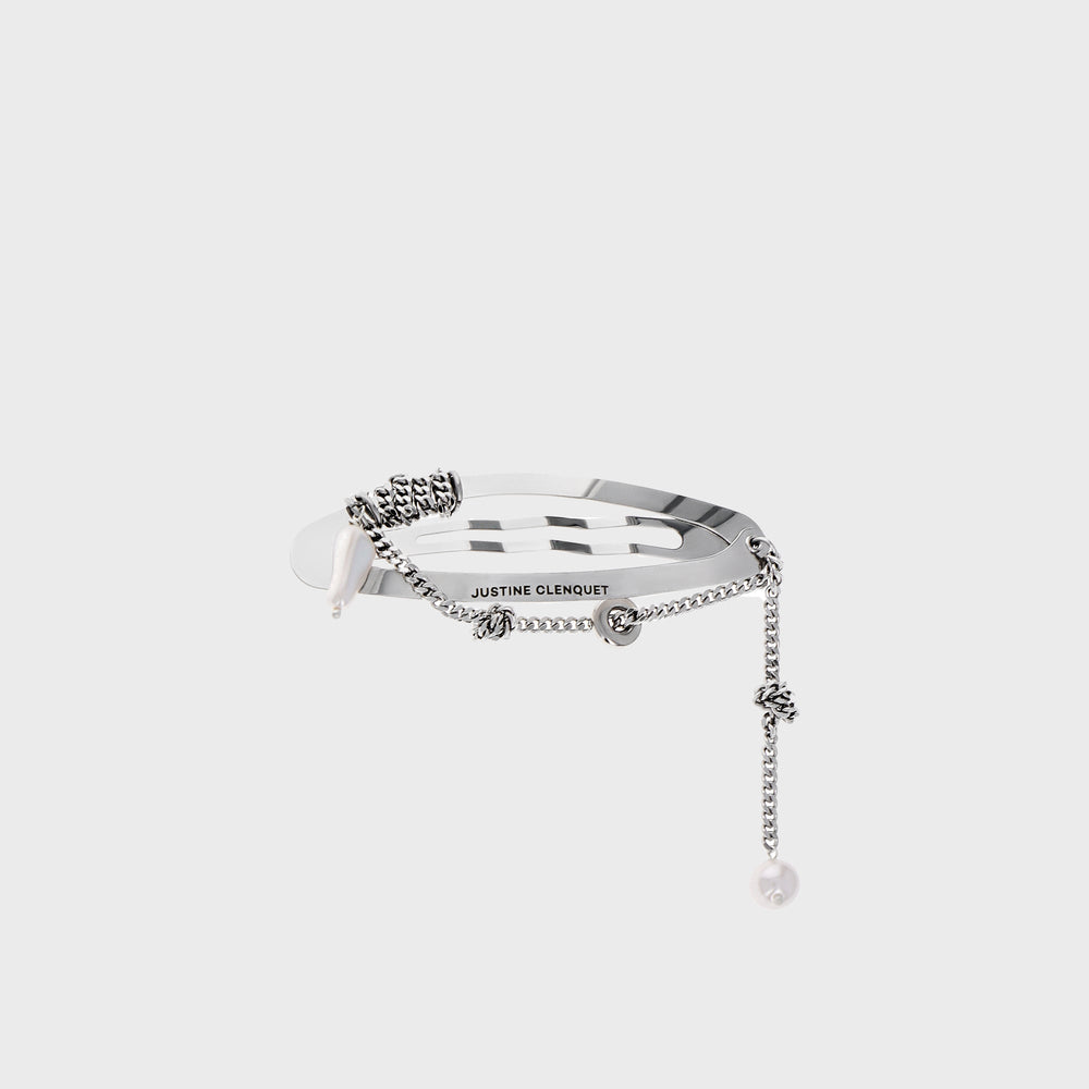 Justine Clenquet Liam Hair Clip - Palladium | Kith Palladium