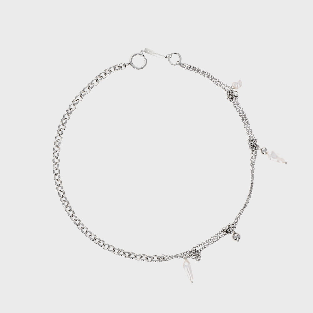 Justine Clenquet Connor Necklace - Palladium | Kith Palladium