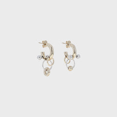 Justine Clenquet Faith Earring - Gold / Palladium | Kith Gold / Palladium
