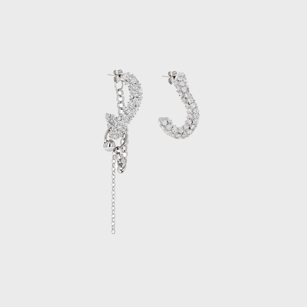 Justine Clenquet Lotta Earring - Palladium | Kith Palladium