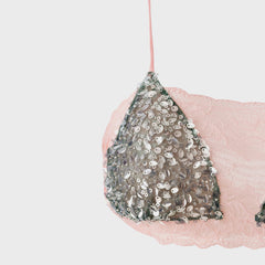Siedres Sequined Lace Bralette - Pink | Kith Pink