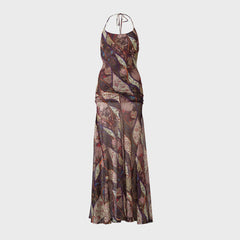 Siedres Printed Mesh Maxi Slip Dress - Multi | Kith Multi