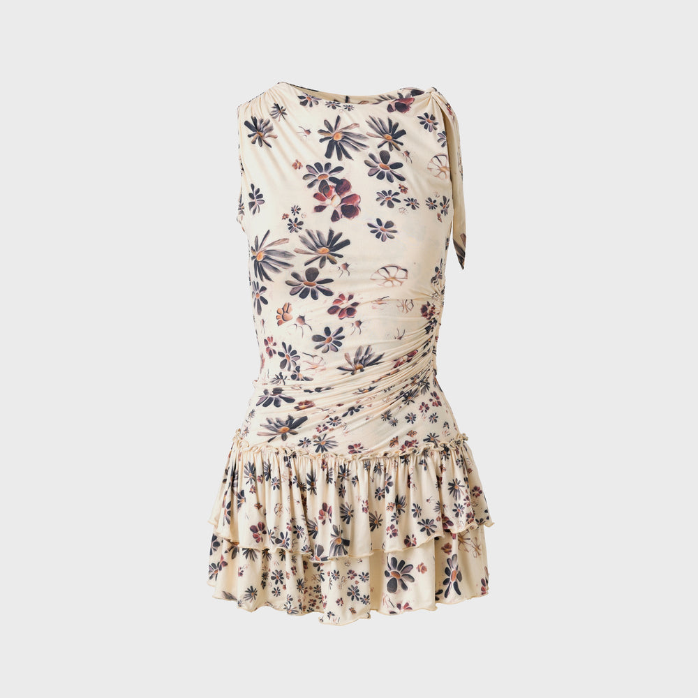 Siedres Ruffled Jersey Mini Dress - Multi | Kith Multi