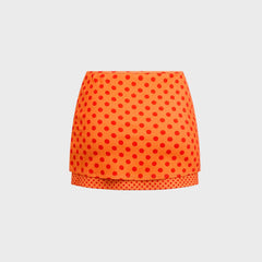 Miaou Elektra Skirt - Red Polka Dot | Kith Red Polka Dot