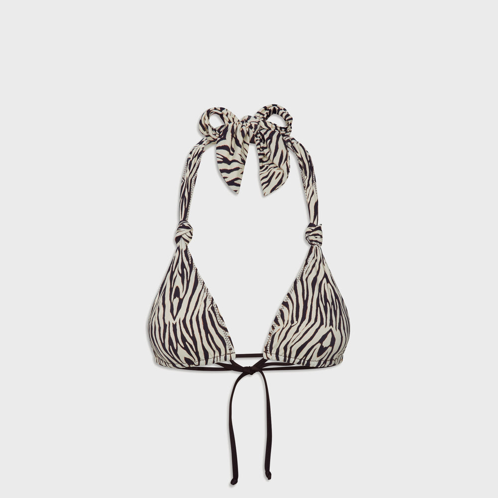 Frankies Bikinis Kealy Top - Zebra Print | Kith Zebra Print