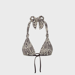 Frankies Bikinis Kealy Top - Zebra Print | Kith Zebra Print