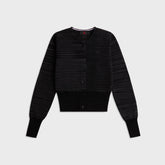 Jordan x Téla Knit Cardigan - Dark Smoke Grey / Black | Kith Dark Smoke Grey / Black