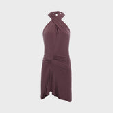 Peachy Den Kylie Halter Knot Dress - Mahogany | Kith Mahogany
