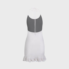 Crochet Halter Mini Dress - White | Kith White
