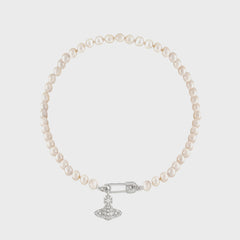 Vivienne Westwood Lucrece Pearl Necklace - Silver | Kith Silver