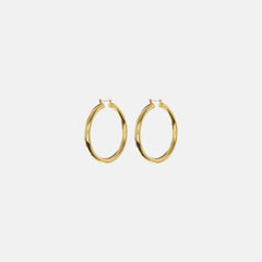 Luv AJ Amalfi Tube Hoop Earrings - Gold | Kith Gold