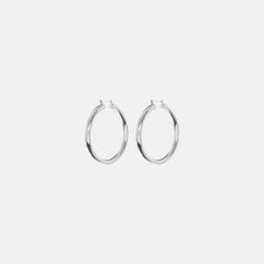 Luv AJ Amalfi Tube Hoop Earrings - Silver | Kith Silver