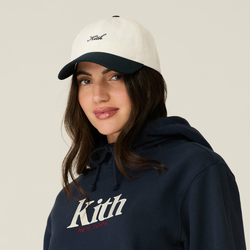 Kith Women Script Logo Classic Cap - Nocturnal | Kith Nocturnal