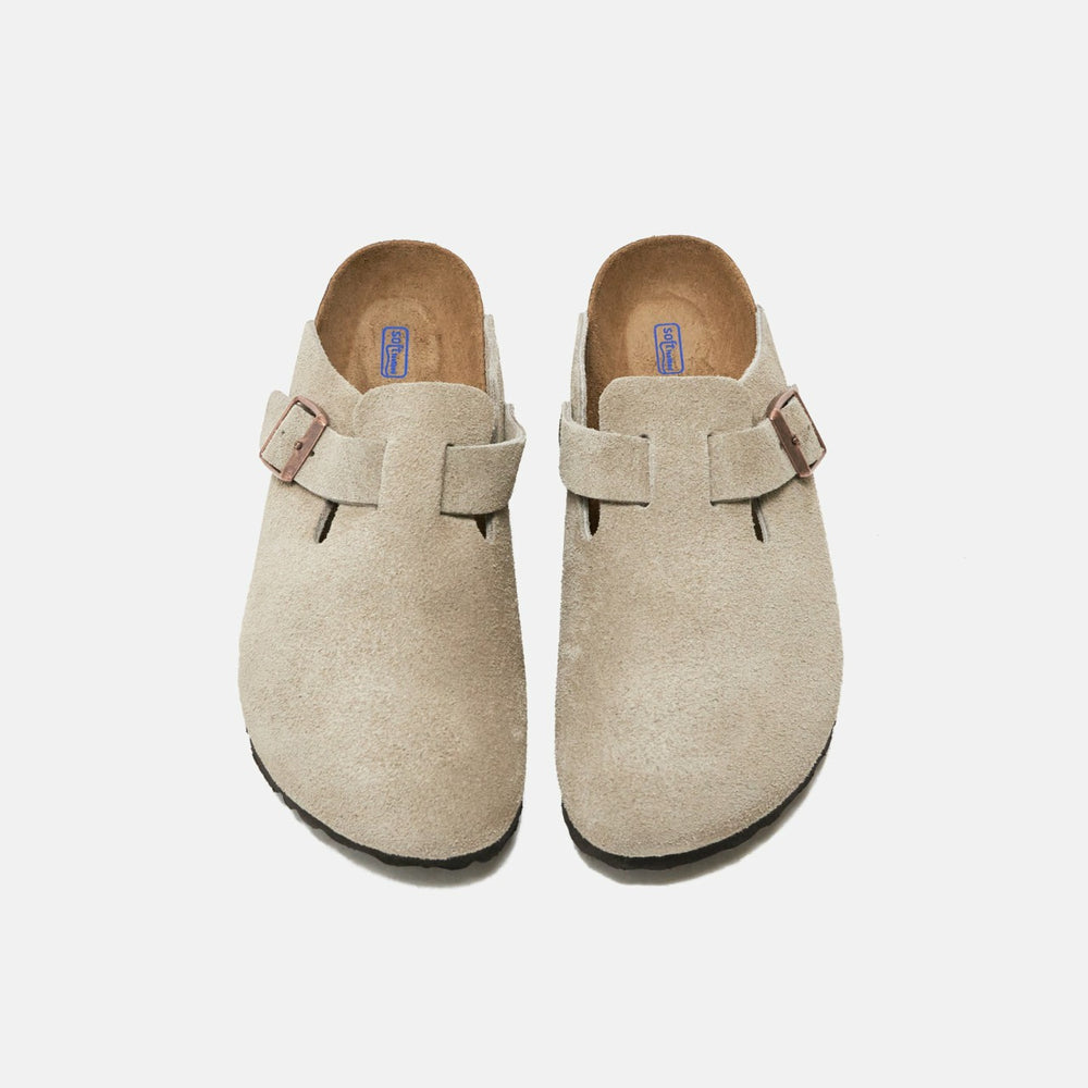 Birkenstock WMNS Boston Soft Footbed Suede - Taupe | Kith Taupe