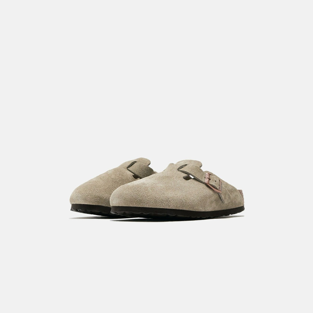 Birkenstock WMNS Boston Soft Footbed Suede - Taupe | Kith Taupe