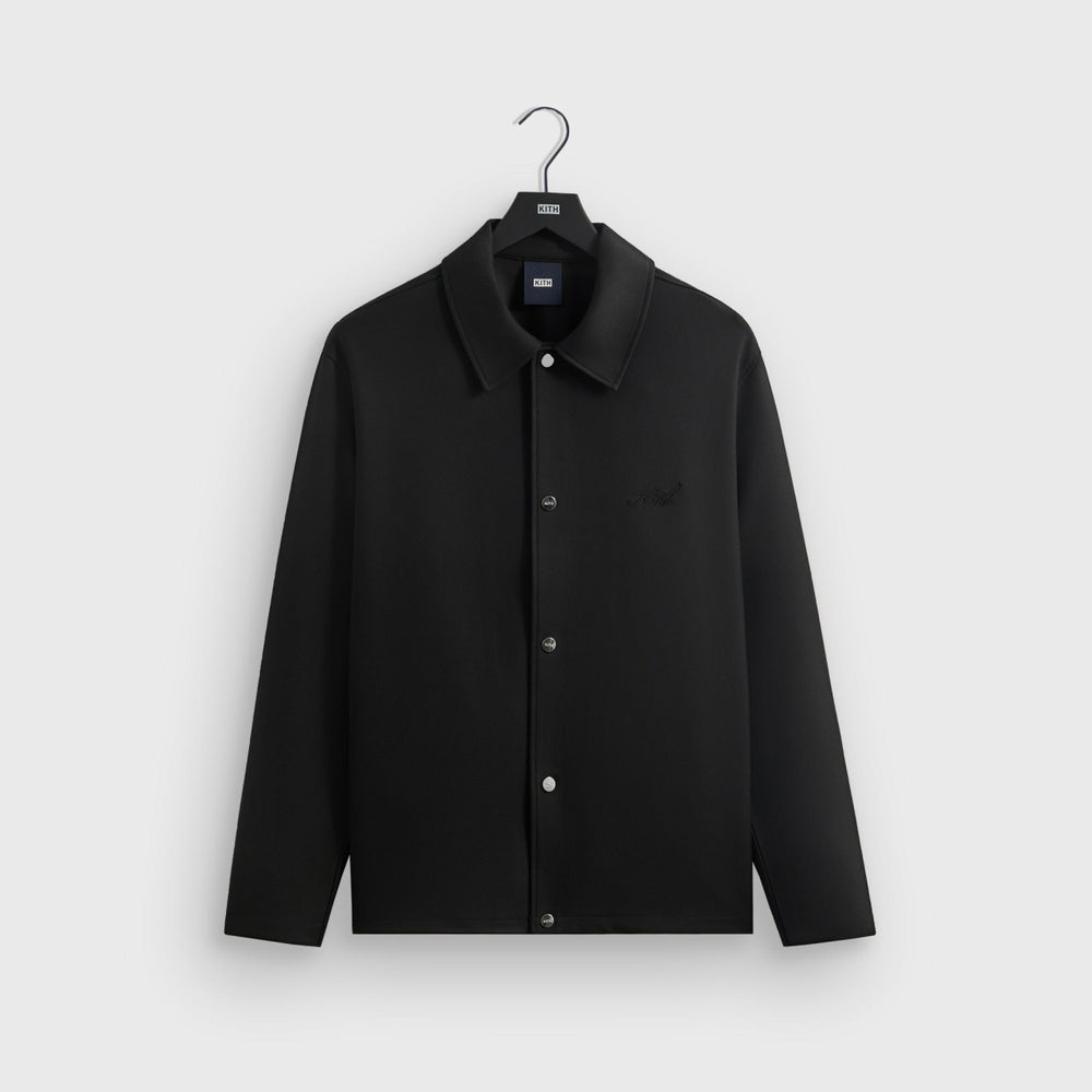 Kith Double Weave Coaches Jacket - Black | Kith Black