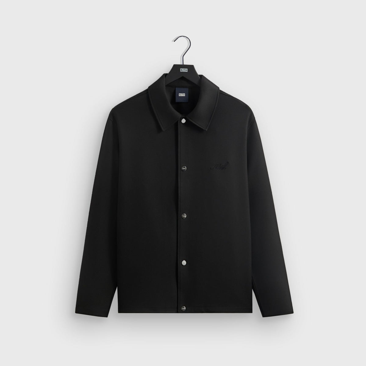 Kith Double Weave Coaches Jacket - Black | Kith Black