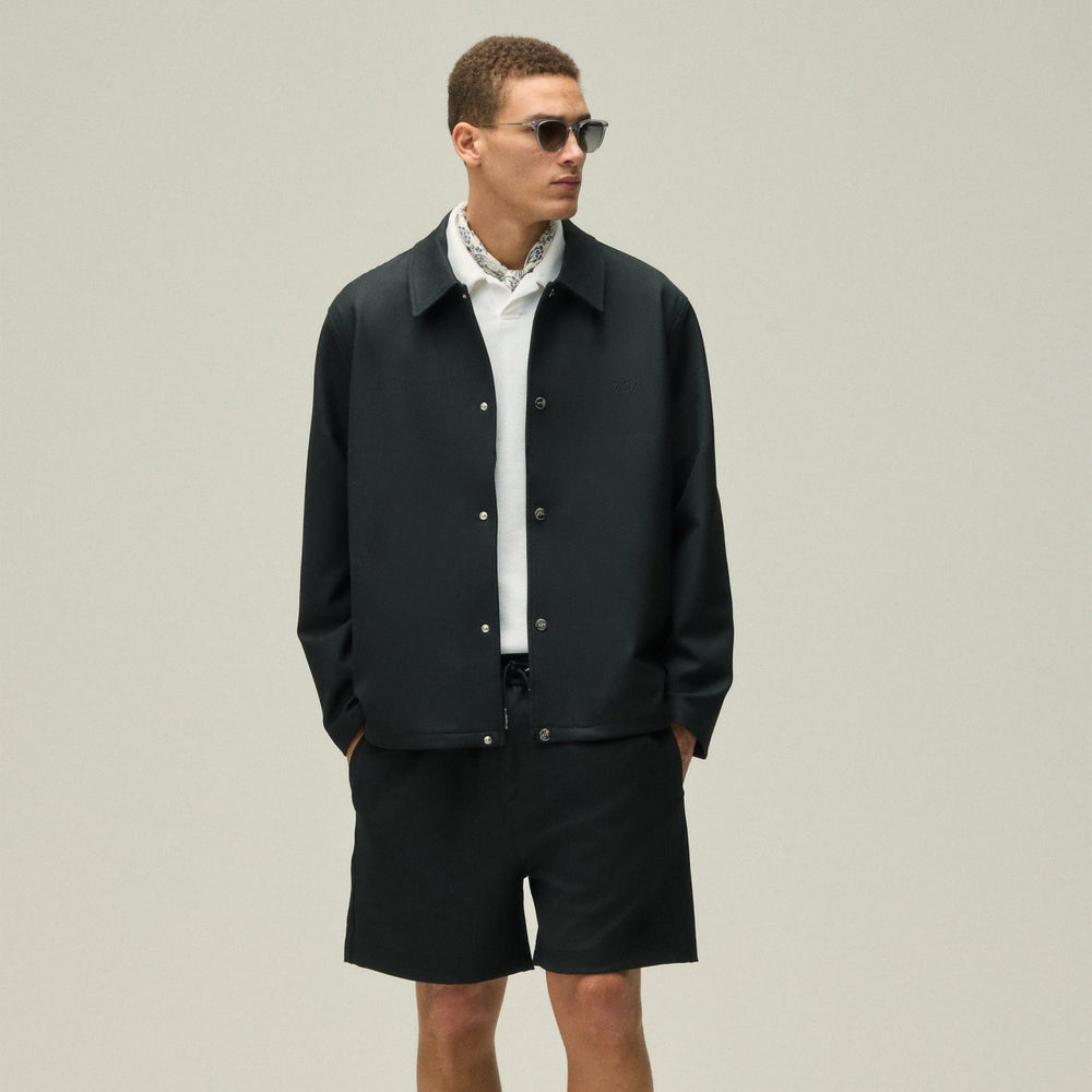 Kith Double Weave Coaches Jacket - Black | Kith Black