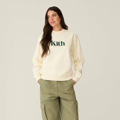 Kith Women Asher New York Crewneck - Sandrift | Kith Sandrift