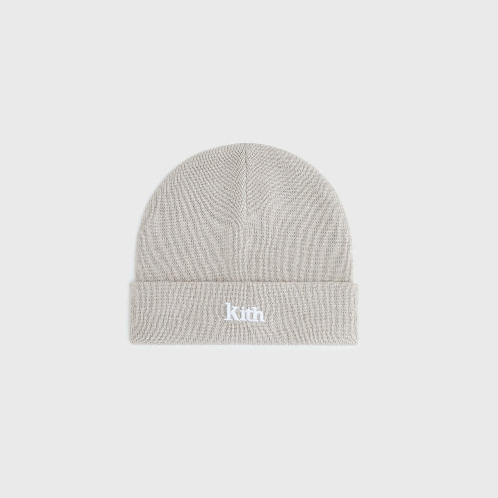 Kith Kids Classic Serif Logo Beanie - Plaster | Kith Plaster