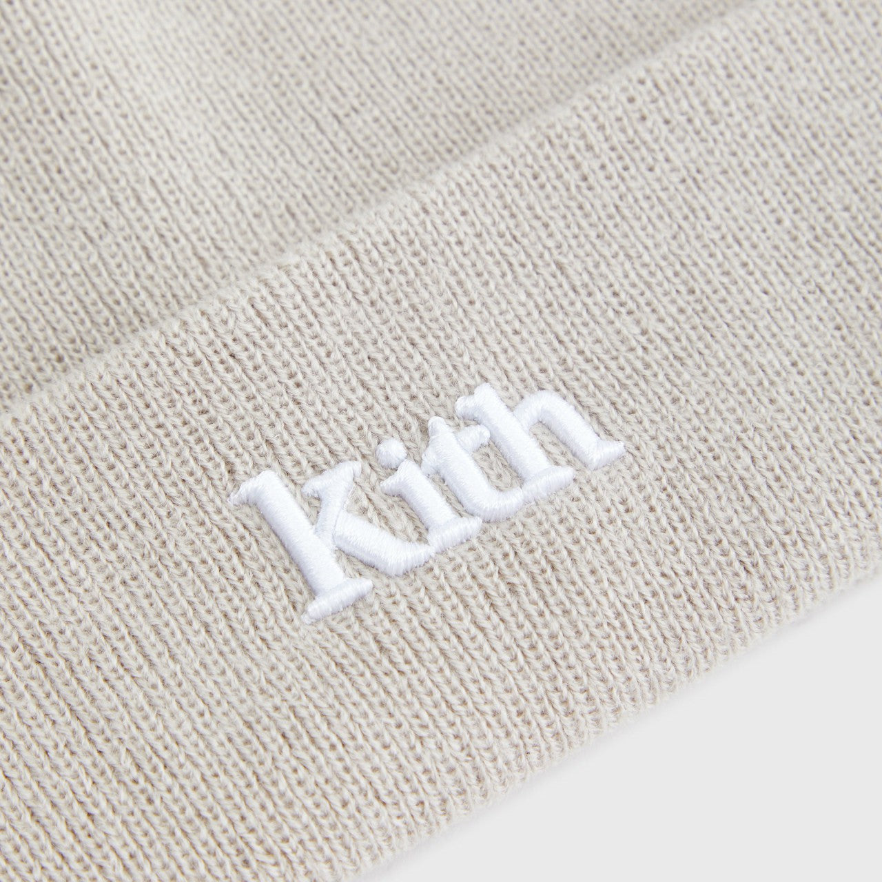 Kith Kids Classic Serif Logo Beanie - Plaster | Kith Plaster