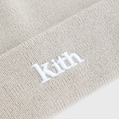 Kith Kids Classic Serif Logo Beanie - Plaster | Kith Plaster