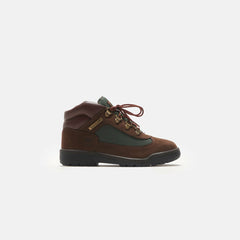 Timberland Junior Field Boot Mid - Dark Brown | Kith Brown Nubuck / Olive Green