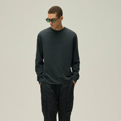 Kith Long Sleeve Vintage Tee - Black | Kith Black